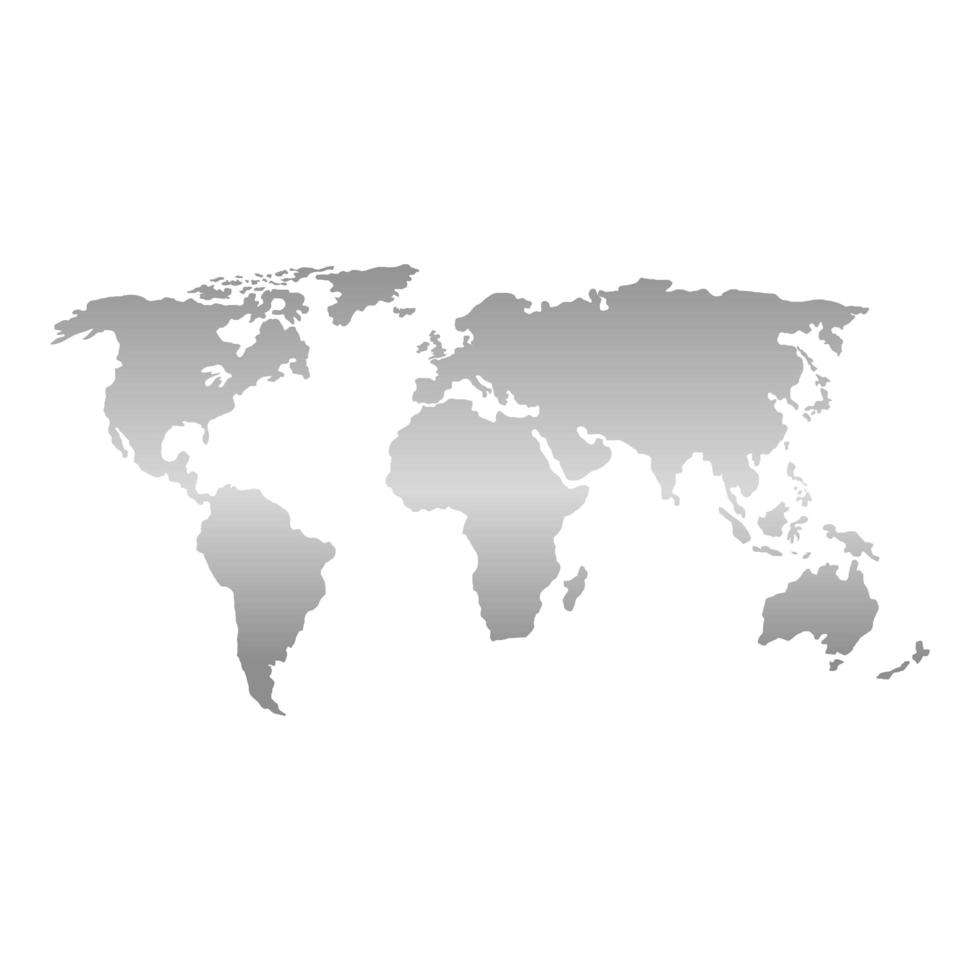 world map earth isolated icon vector