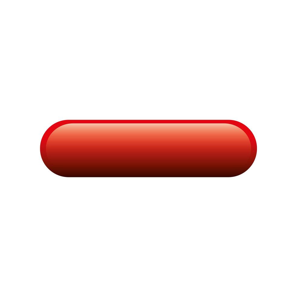 buttin red symbol isolated icon vector