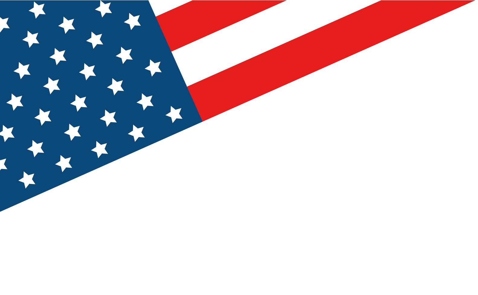 icono aislado de la bandera de los estados unidos vector