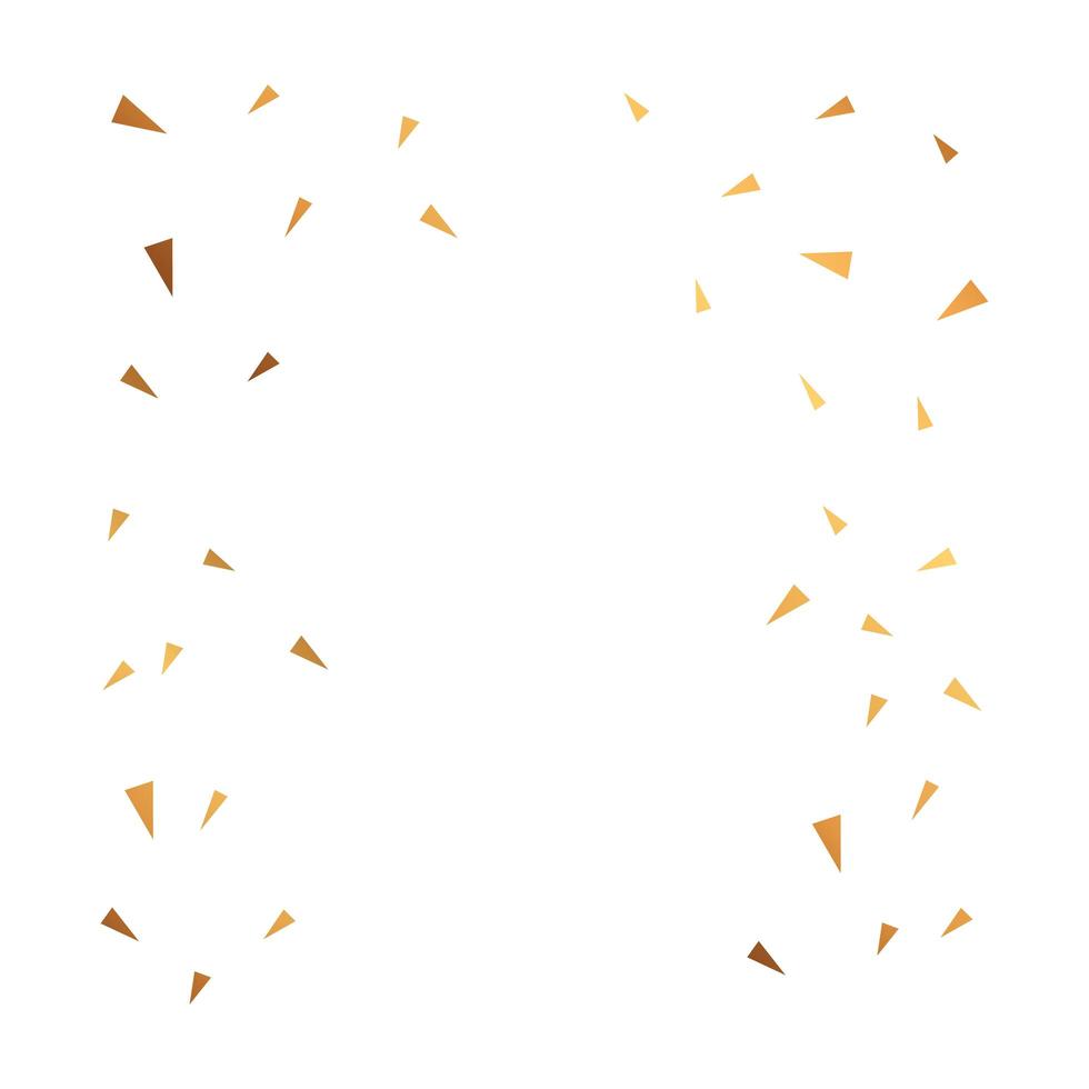 background of party confetti golden isolated icon vector