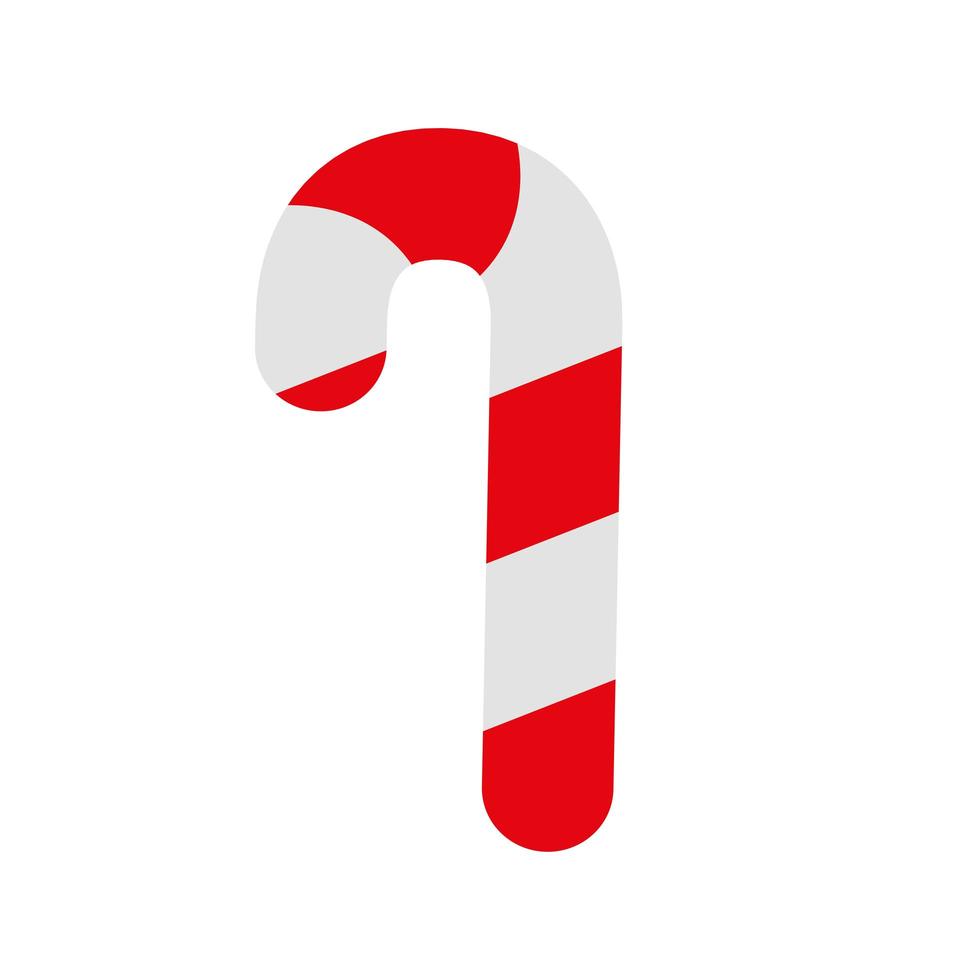 sweet cane christmas isolated icon vector