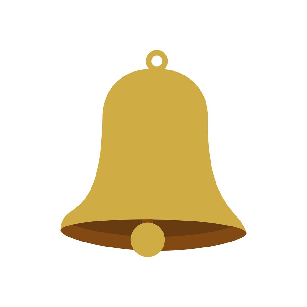 bell christmas decoration isolated icon vector