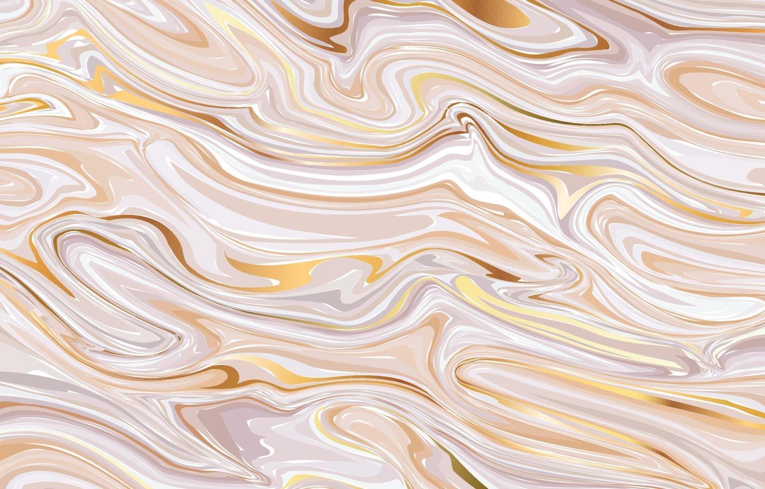 Abstract Liquid Beige Gold Background vector