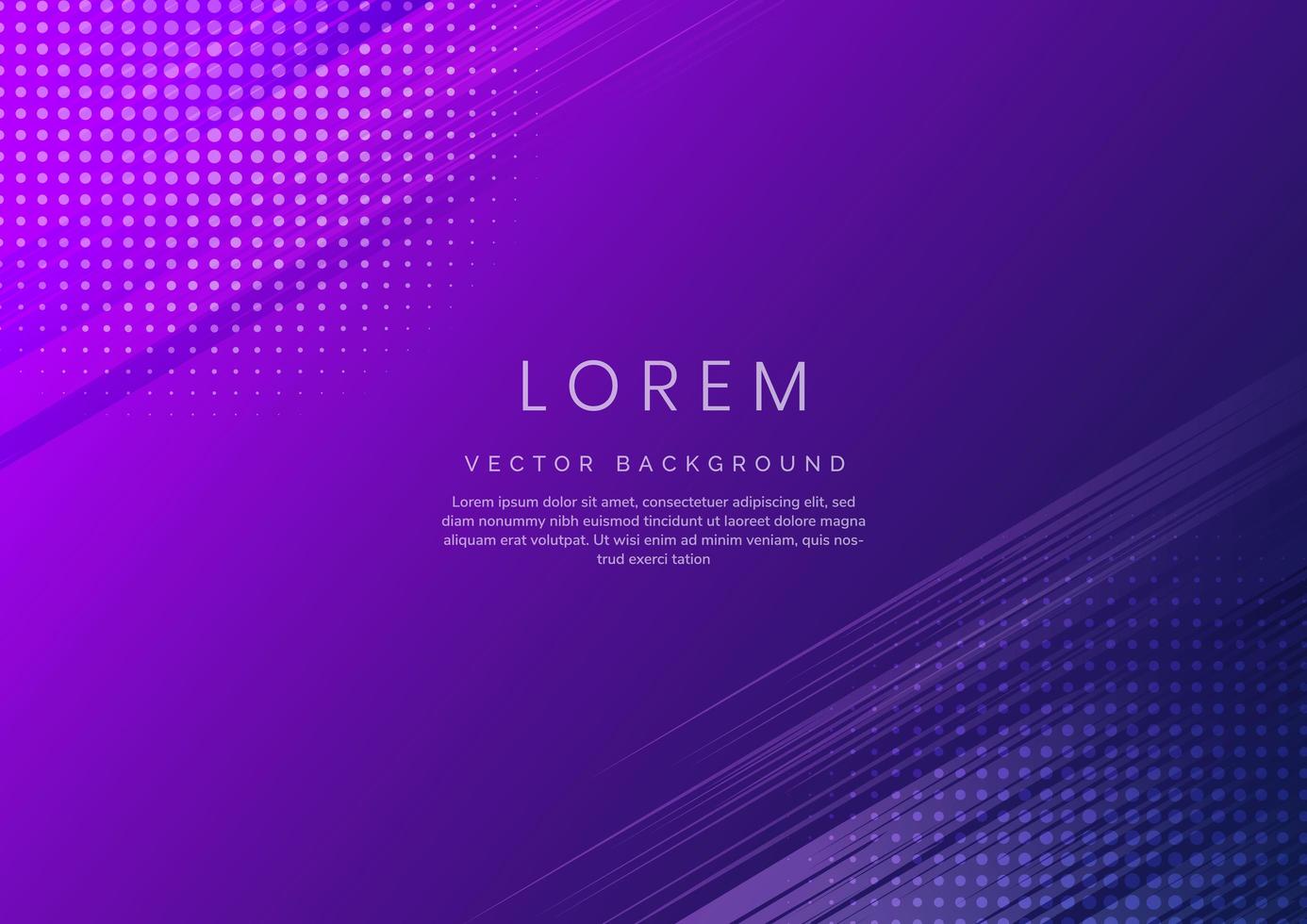 Template abstract purple background with stripe lines vector