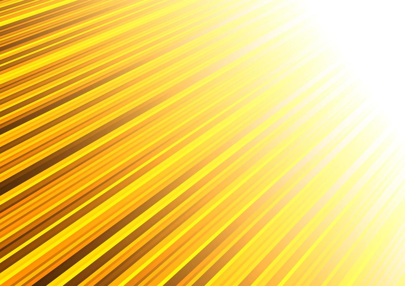 Abstract yellow and orange diagonal lines light on black background. vector