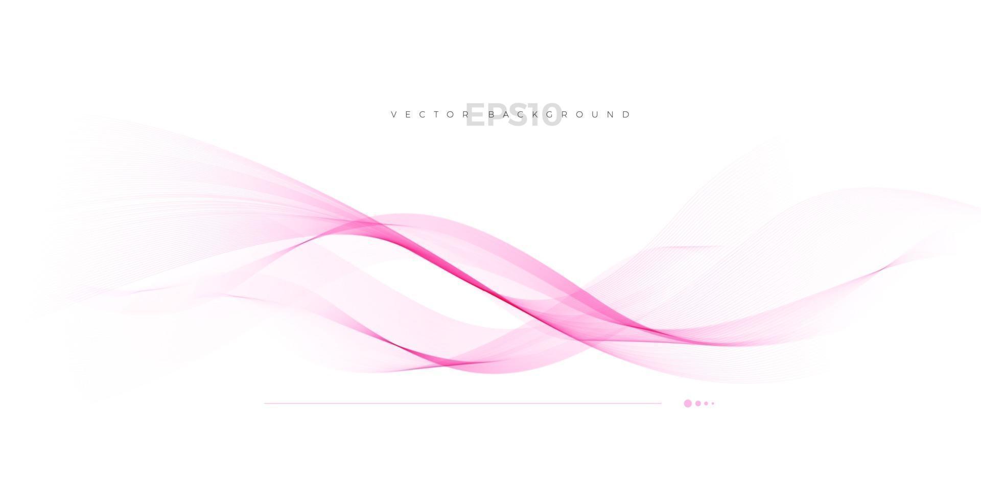 Abnstract pink line wave background vector
