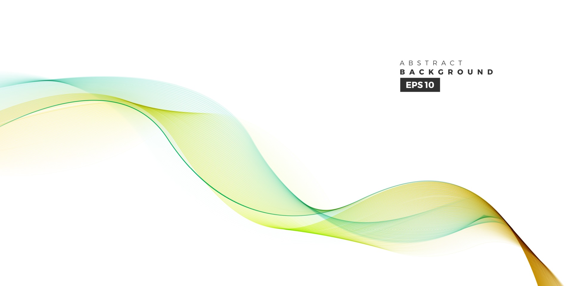 Green line wave vector background 3354023 Vector Art at Vecteezy