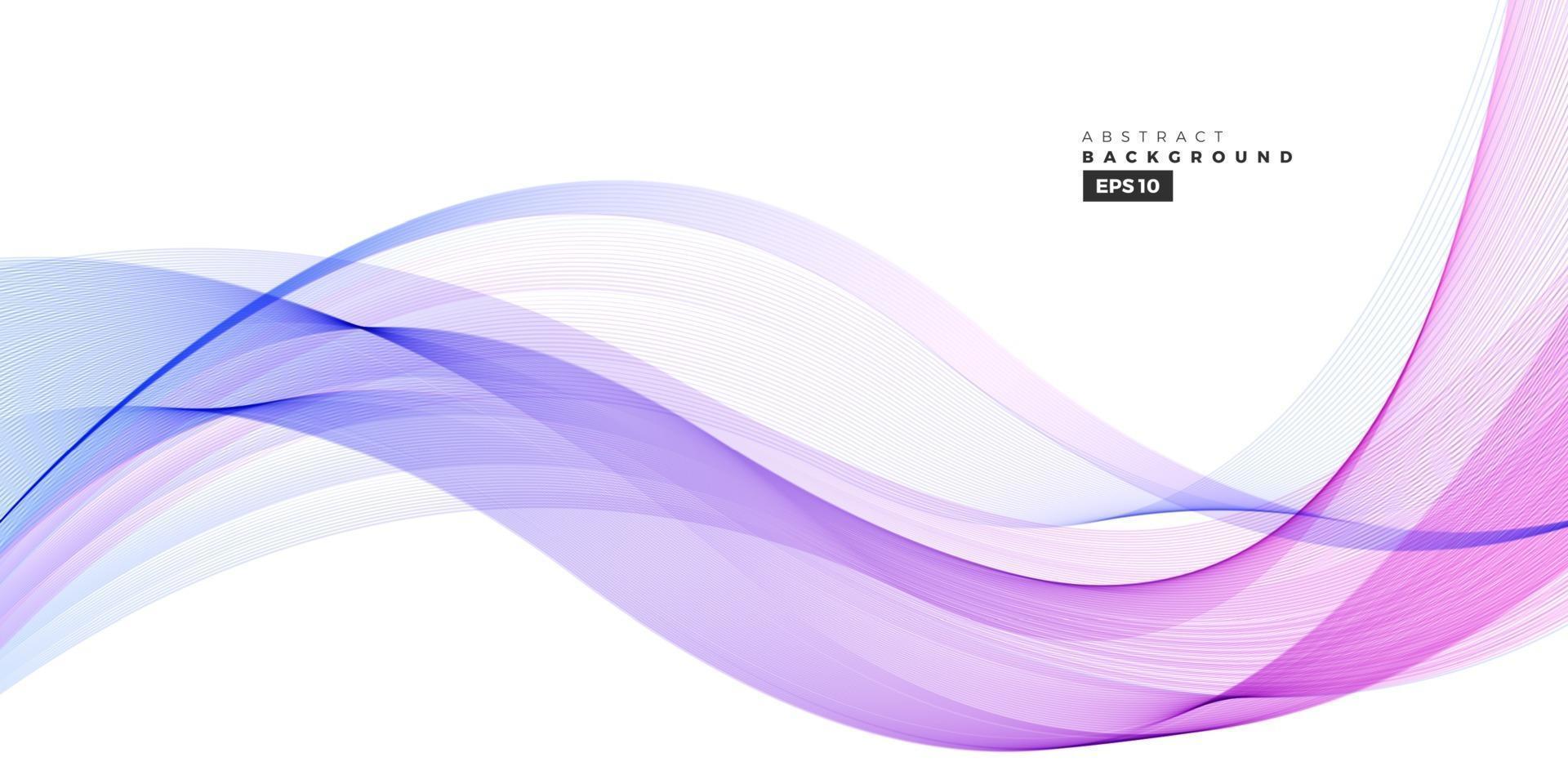 Violet and pink line wave Vector background