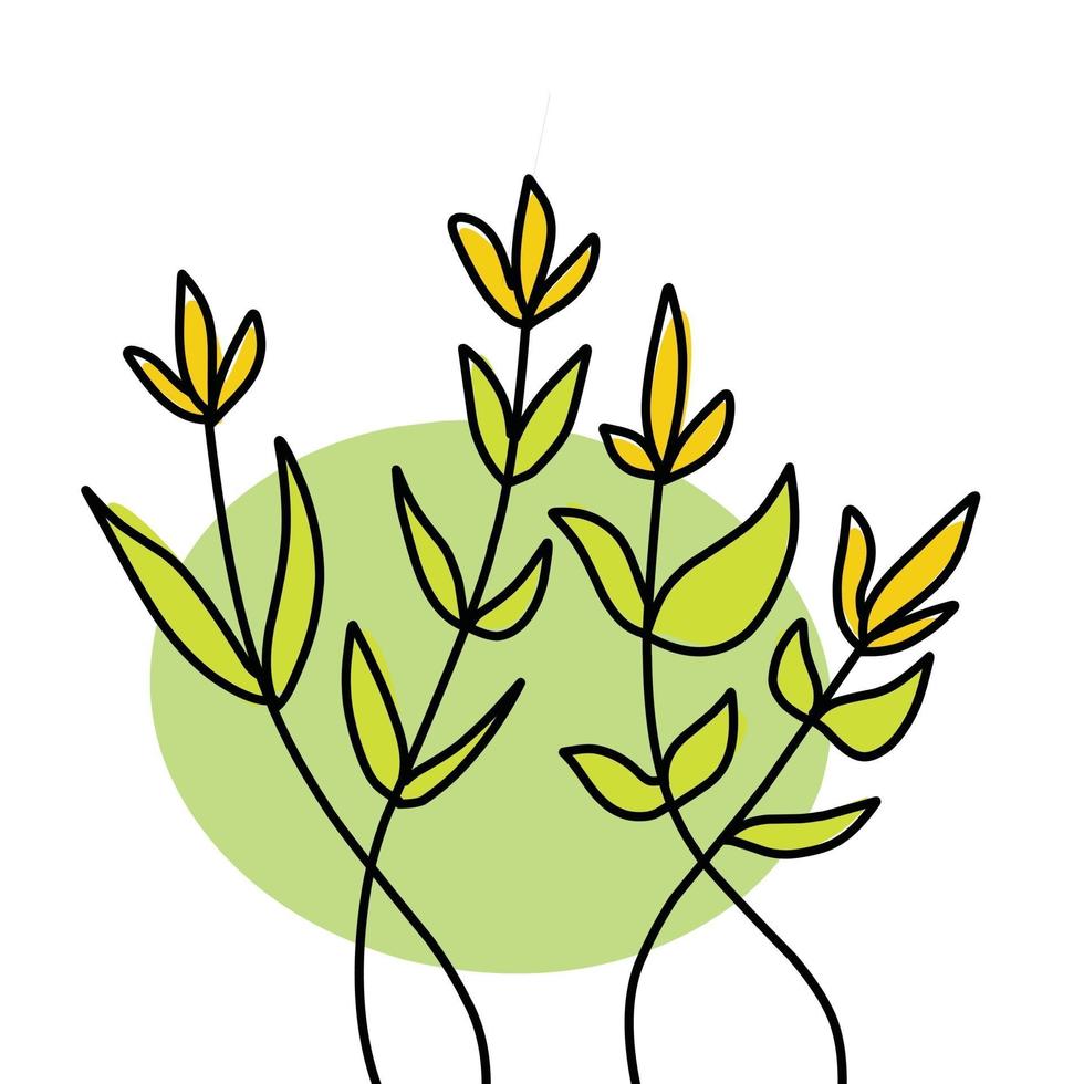 hand drawing flower design vector