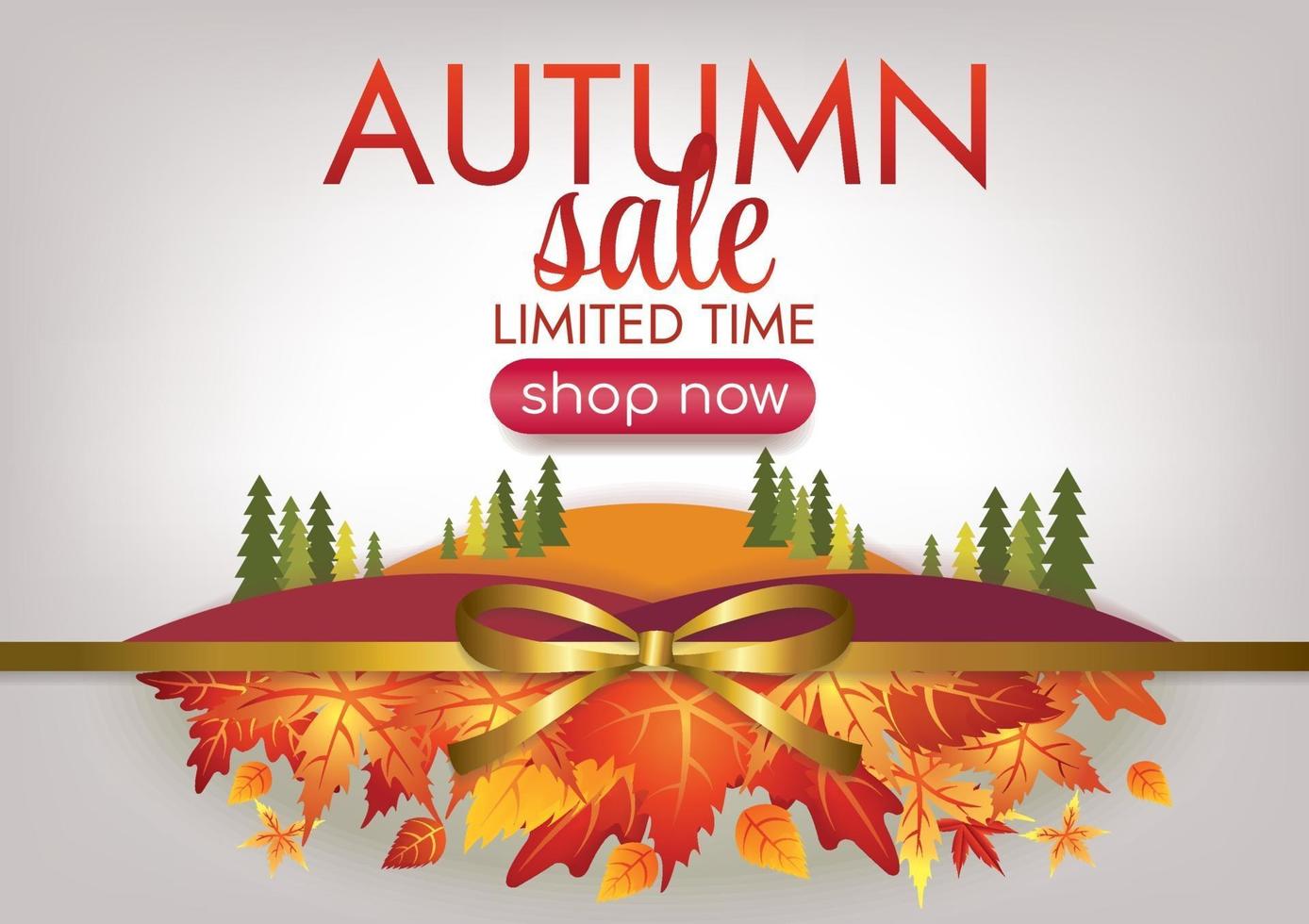 autumn season art vector for web