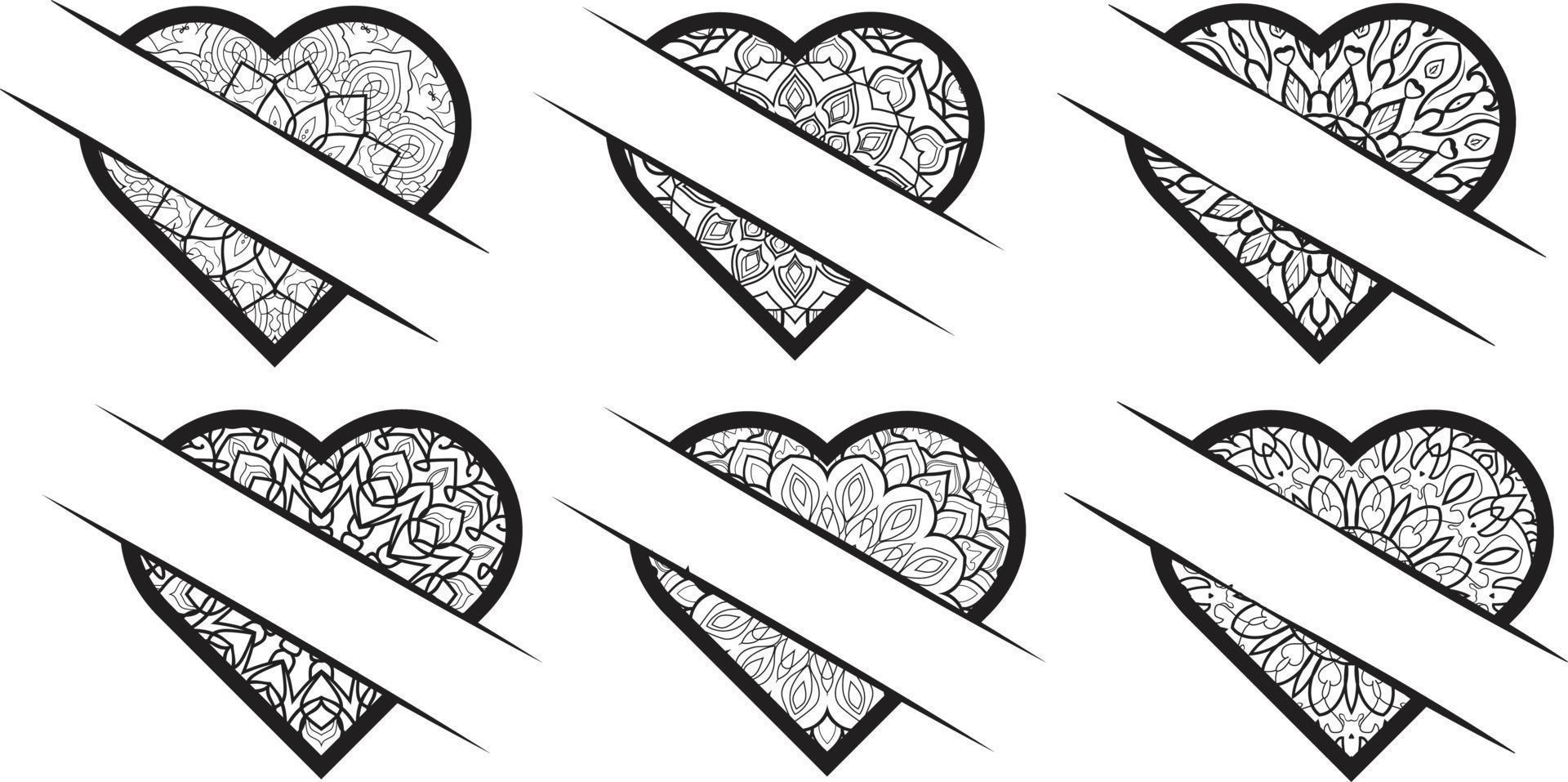 Collection Of Vector Hand Drawn Hearts