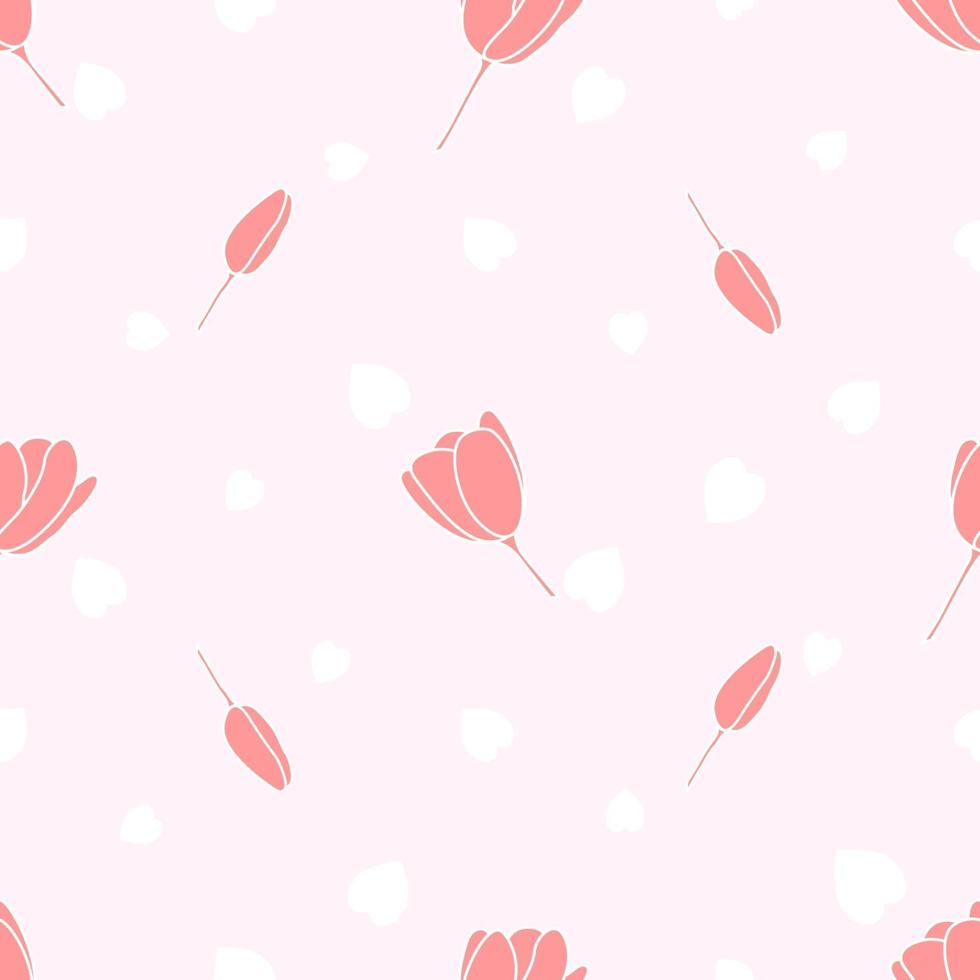 Soft Color Tulip Flower Seamless Pattern 3354527 Vector Art at Vecteezy