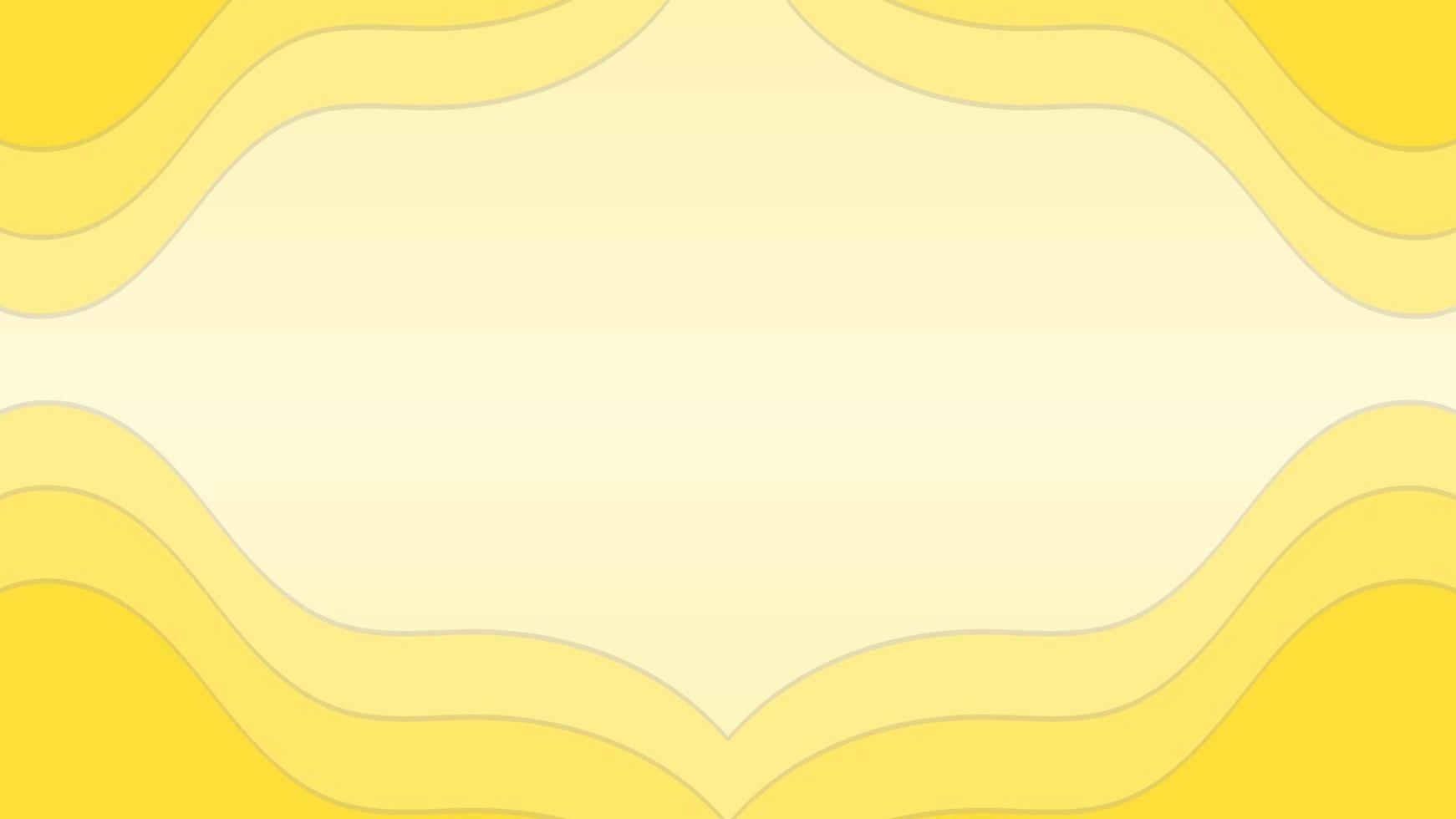 Yellow papercut abstract background with gradient paper cut vector