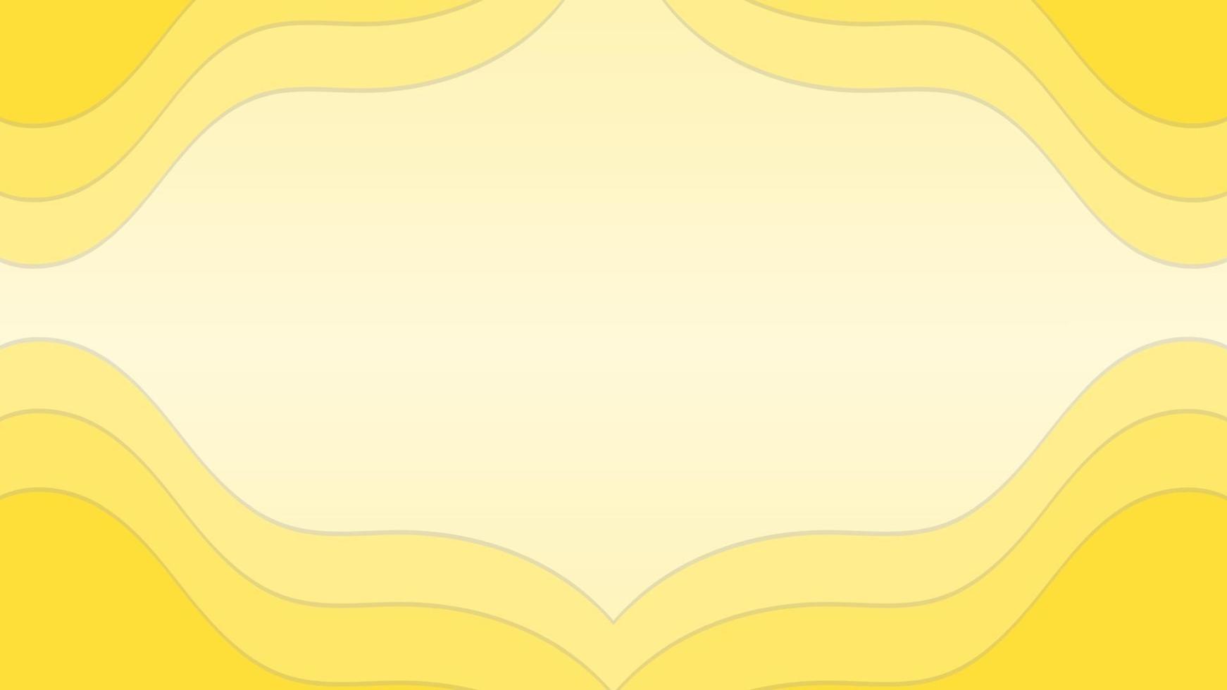 Yellow papercut abstract background with gradient paper cut vector