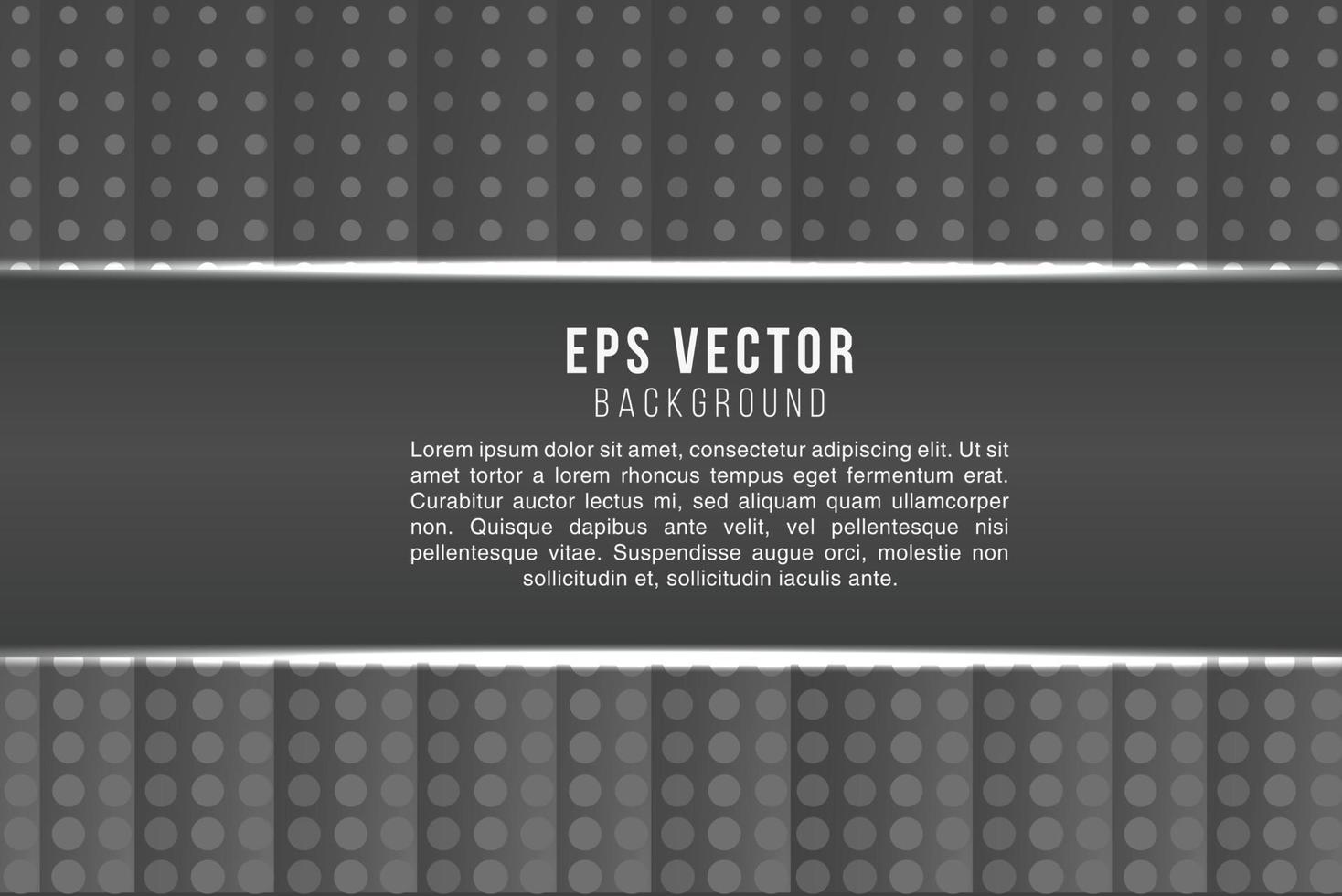 Halftone black and white abstract text background with shine light vector
