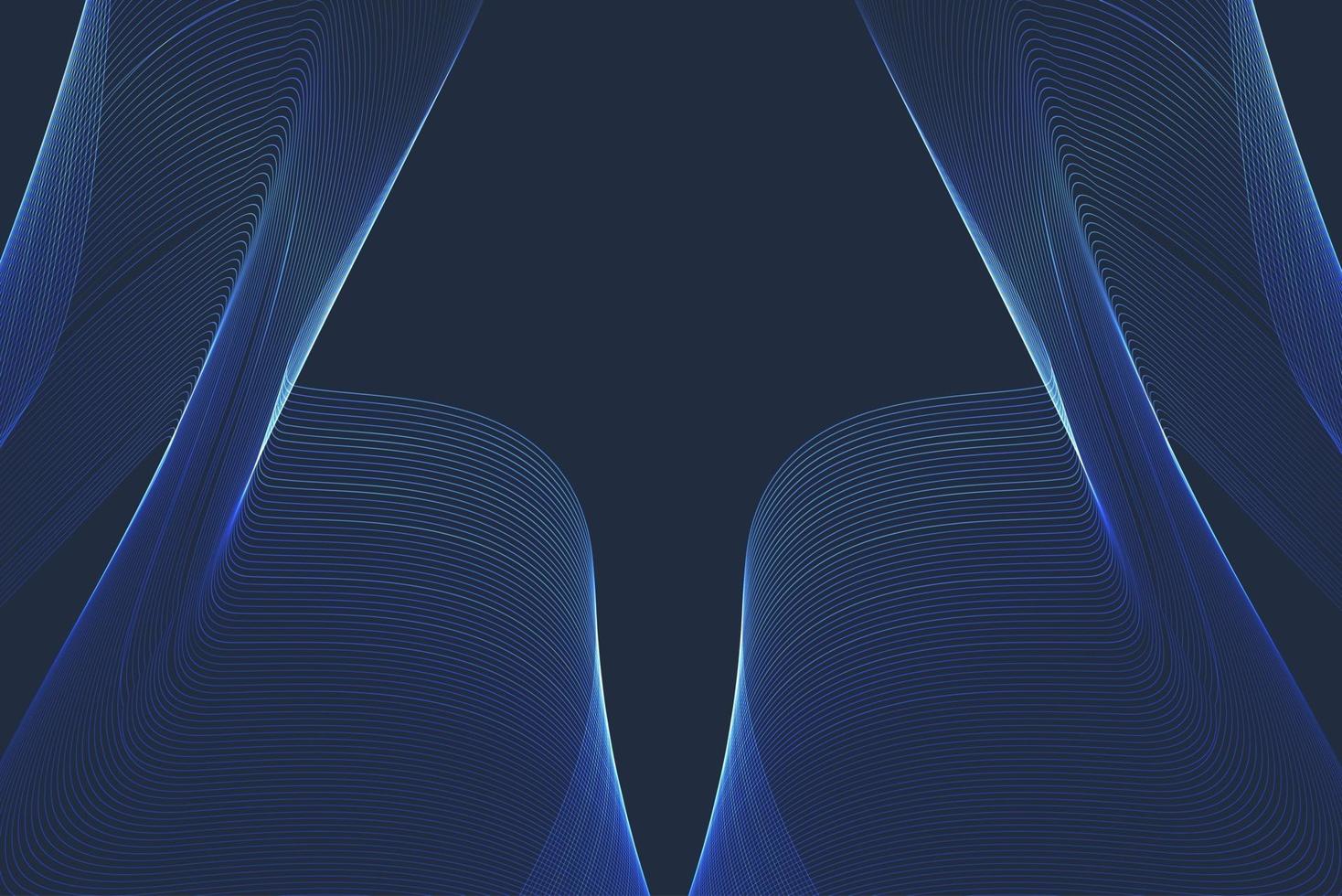 Dark blue abstract glow background with shining bright effect vector