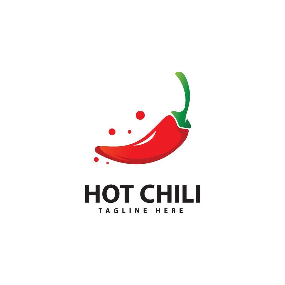 Spicy Chili logo icon vector  Red Pepper logo template