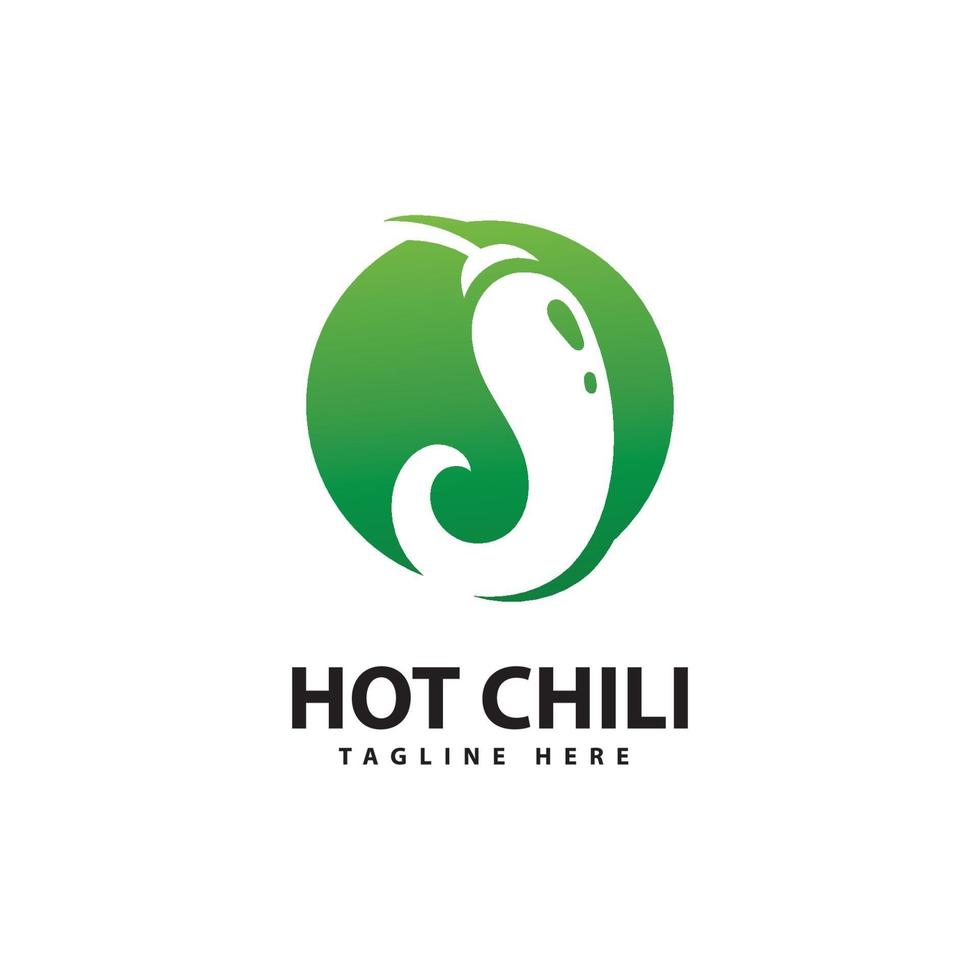 Spicy Chili logo icon vector  Red Pepper logo template