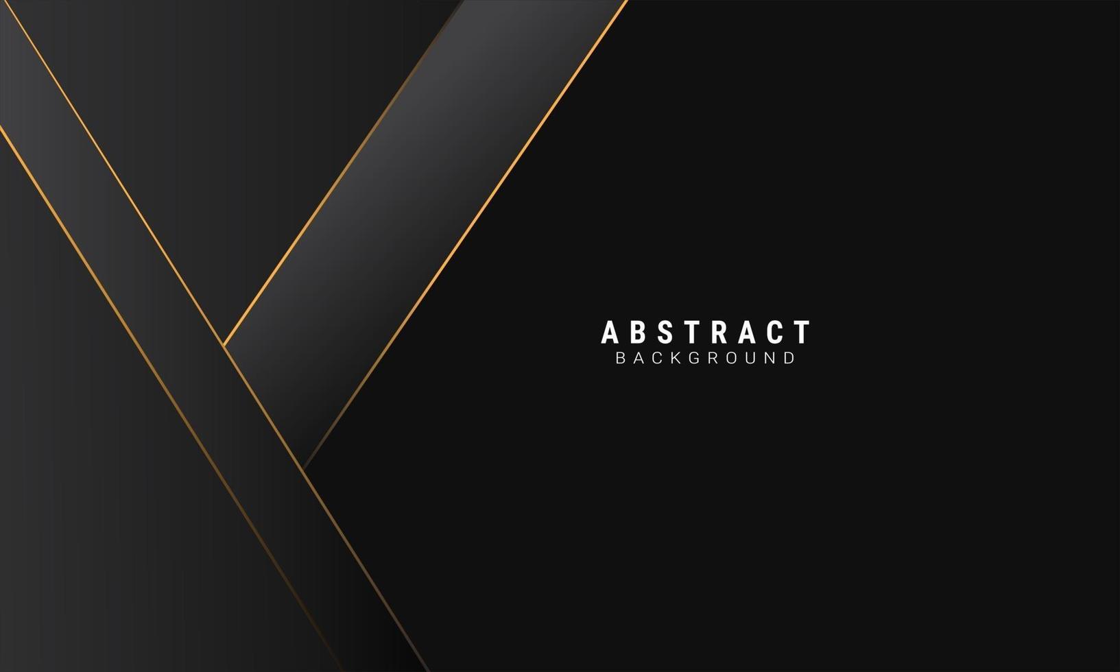 vector de fondo negro abstracto con oro oscuro de lujo