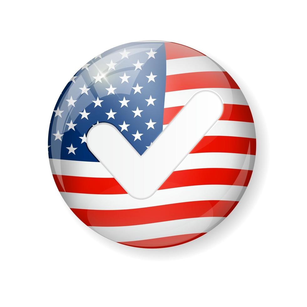 USA election company poster. Vector Illustration