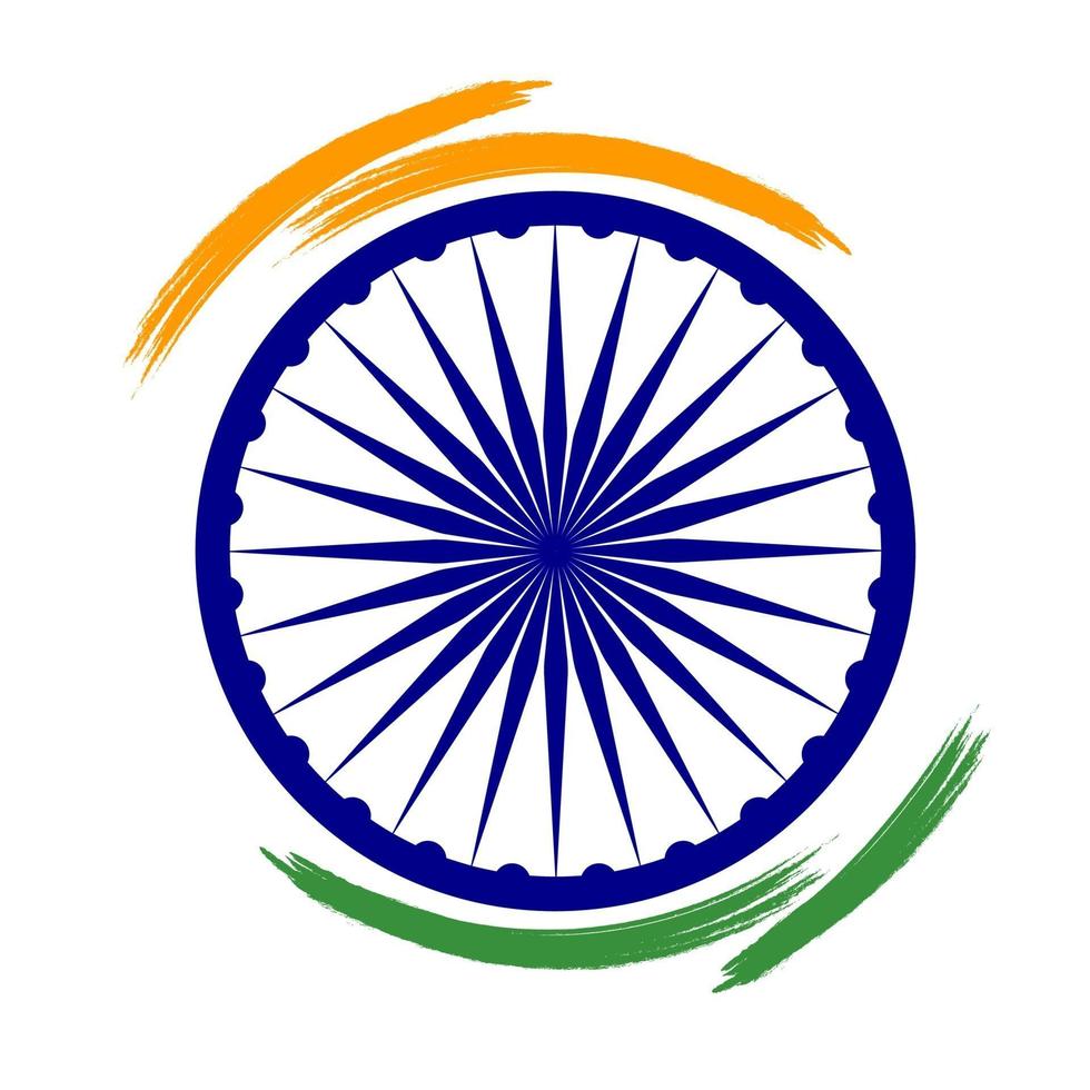 Abstract India Flag Sign. Vector Illustration