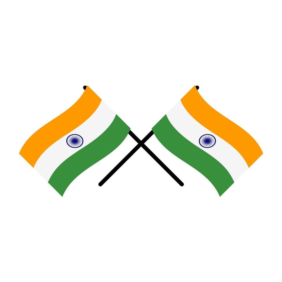 signo de la bandera de la india abstracta. ilustración vectorial vector