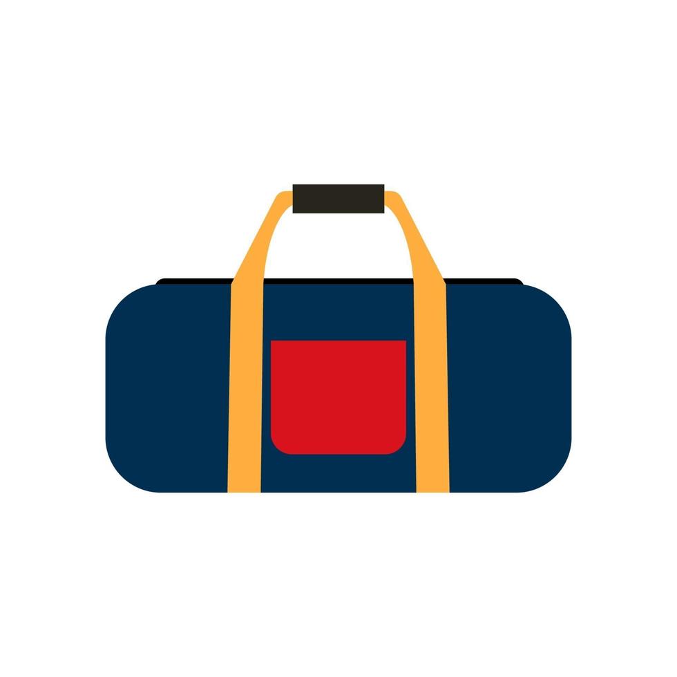 Colored travel bags isolated on white background. Vector Illustration