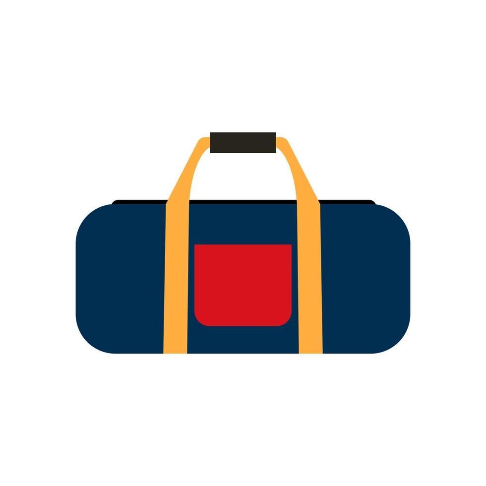 bolsas de viaje de colores aislados sobre fondo blanco. ilustración vectorial vector