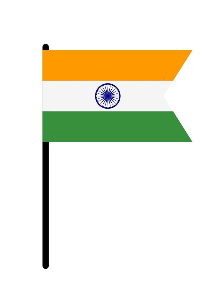 signo de la bandera de la india abstracta. ilustración vectorial vector