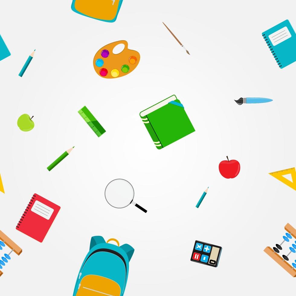 Back to School Background Vector Illustration