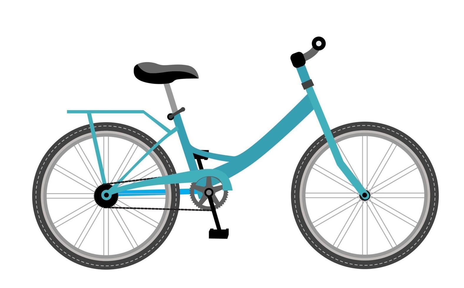 icono plano de bicicleta. ilustración vectorial vector