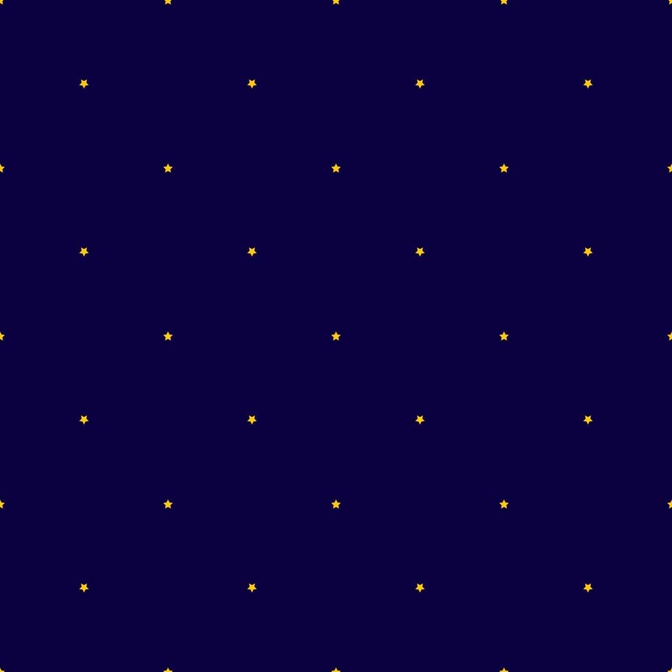 Night Star Sky Seamless Pattern Background Vector Illustration