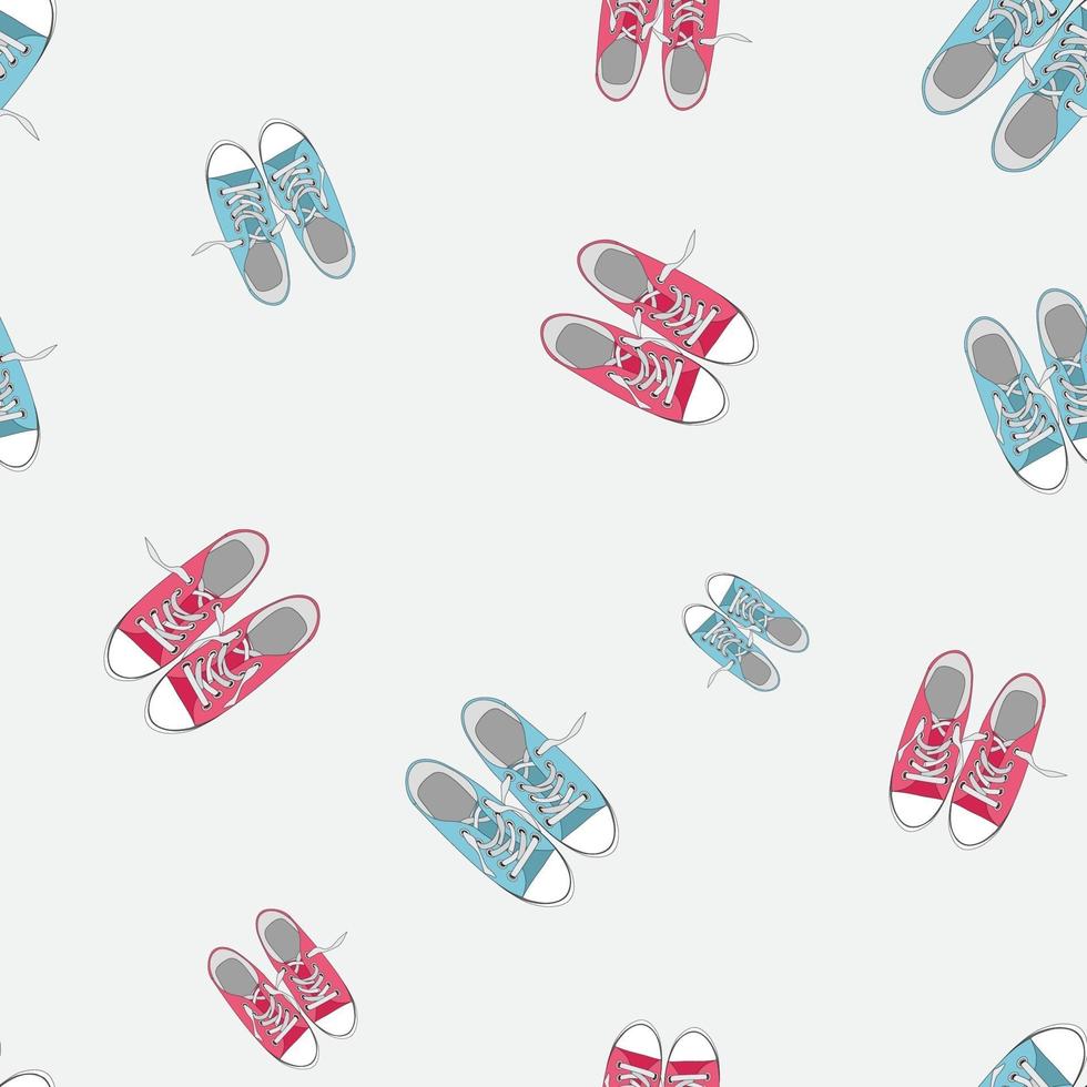 zapatos, seamless, patrón, plano de fondo, vector, ilustración vector