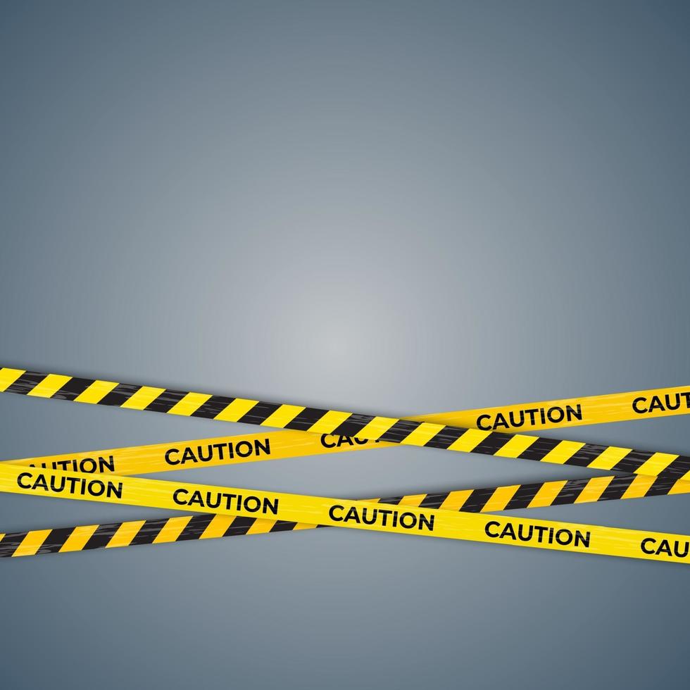 Caution Warning lines, Danger signs background vector