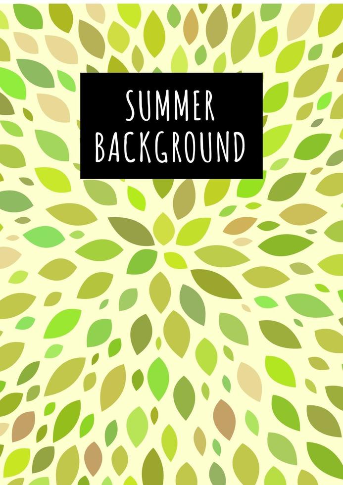 Seasonal summer natural  background. Vector Illustration