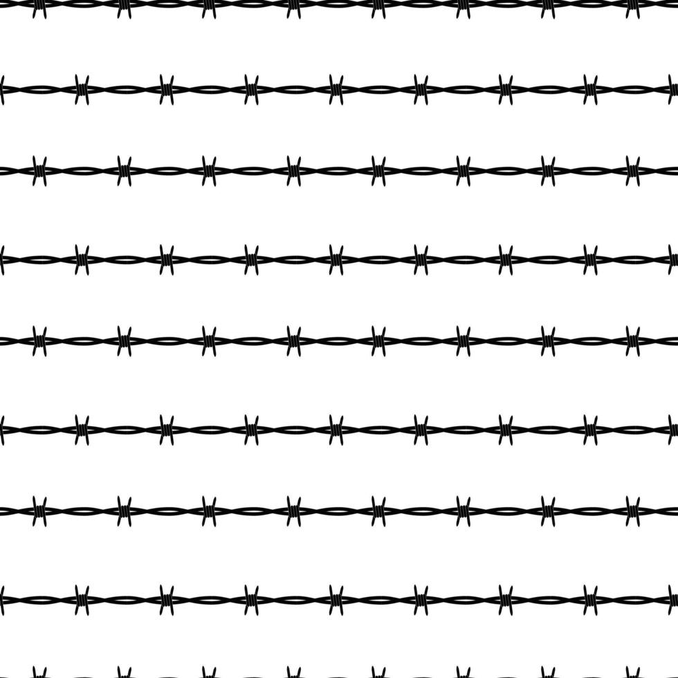 Barbed wire seamless pattern vector