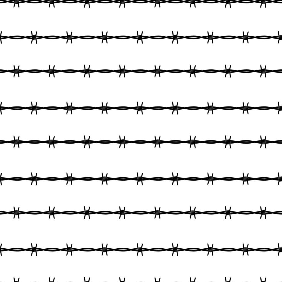 Barbed wire seamless pattern vector