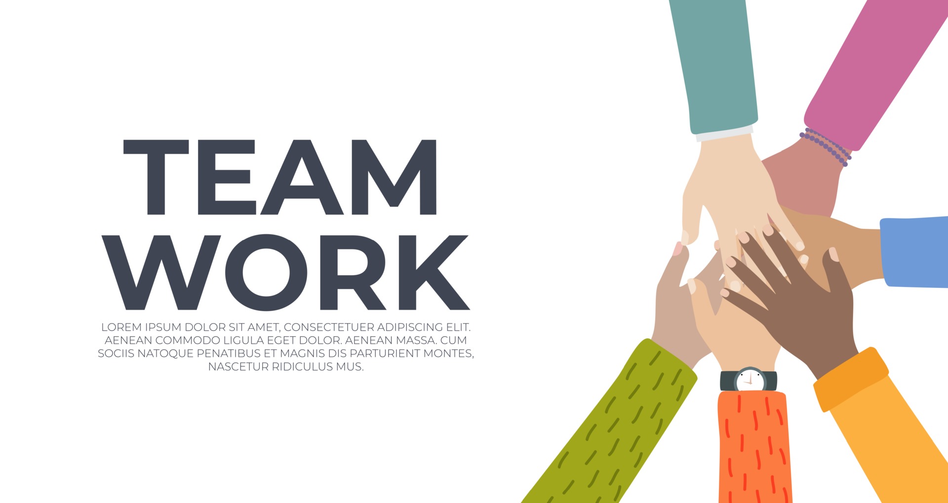Teamwork Hands Vector Art, Icons, and Graphics for Free Download