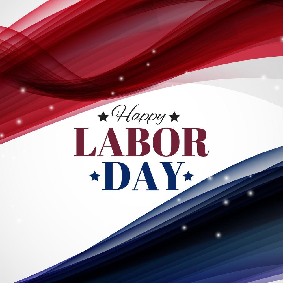 Happy Labor Day Poster Vector Illustration