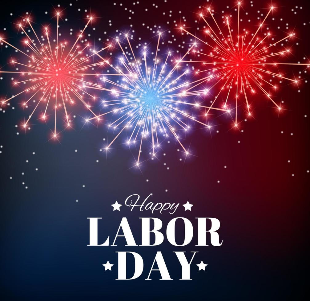 Happy Labor Day Poster Vector Illustration