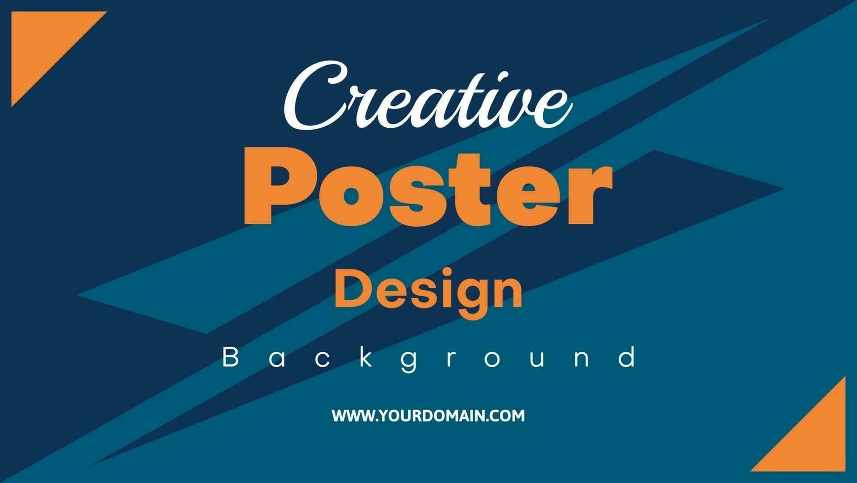 simple business poster design template  with geometric shape vector