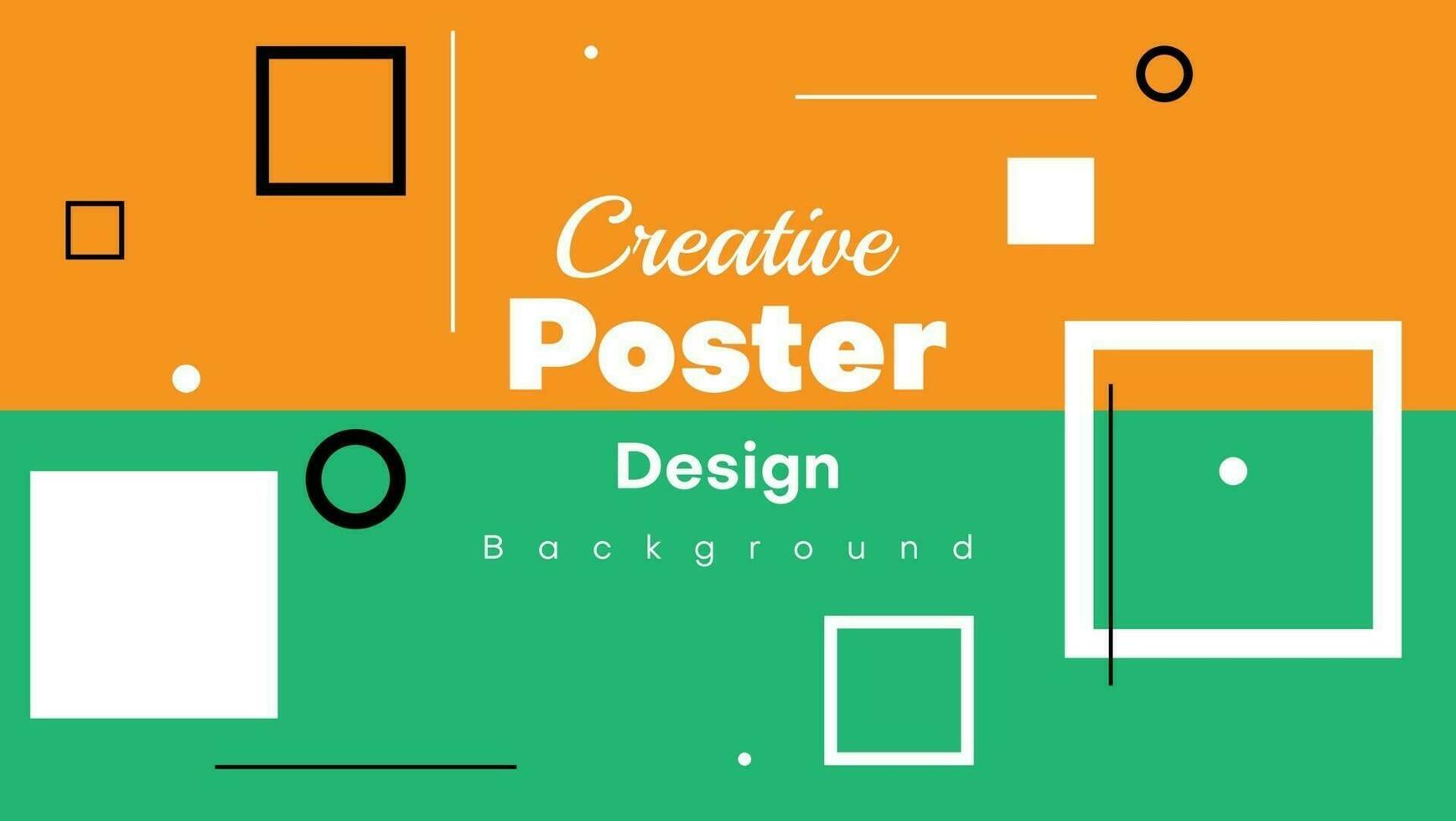 simple business poster design template  with geometric shape vector