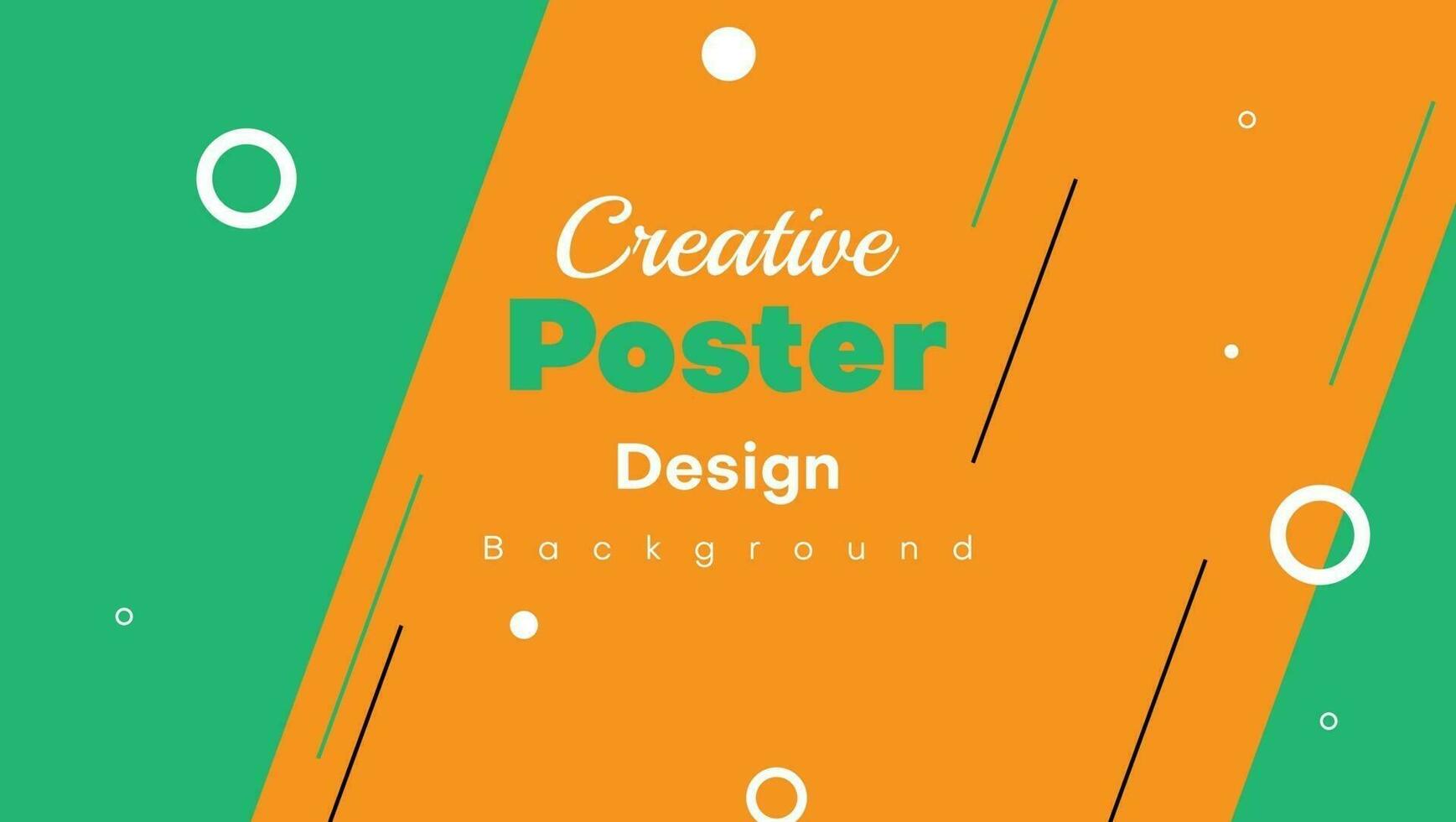 plantilla de diseño de cartel de negocios simple con forma geométrica vector