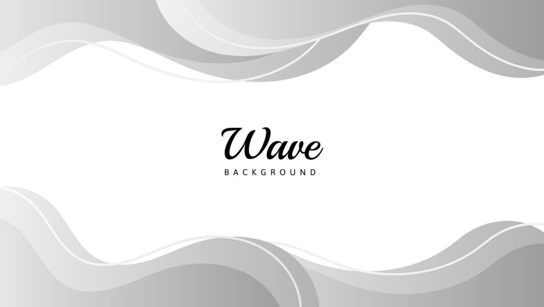 abstract white and gray wave background vector