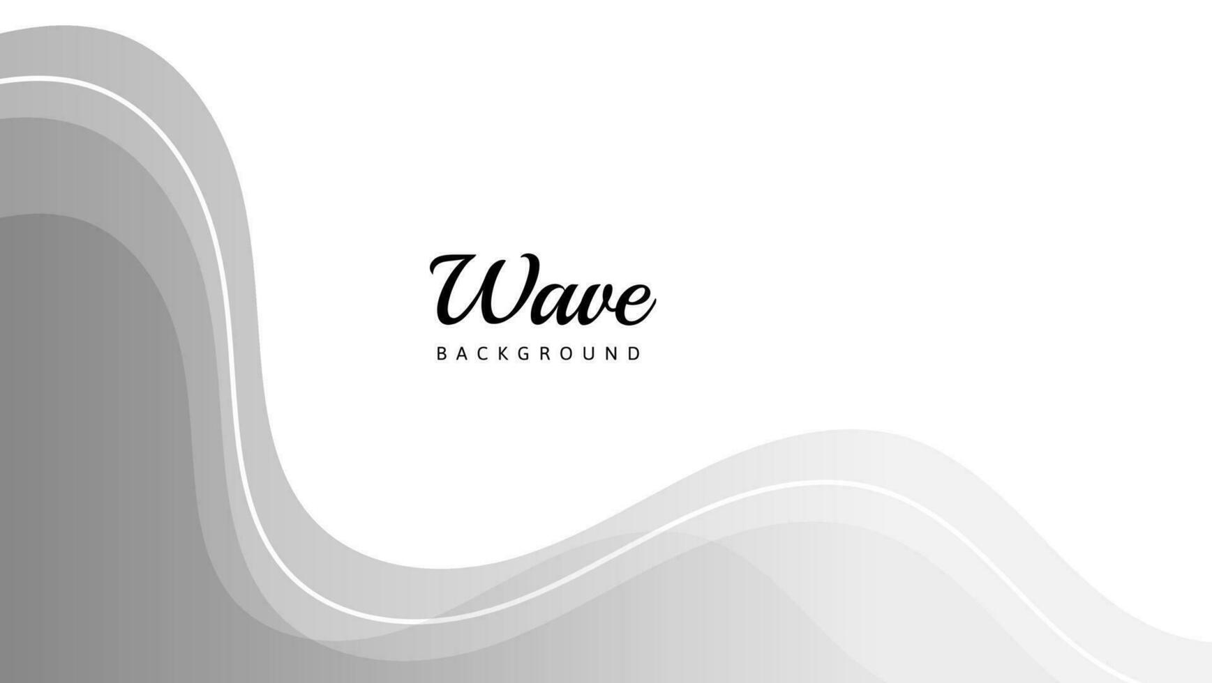 abstract white and gray wave background vector