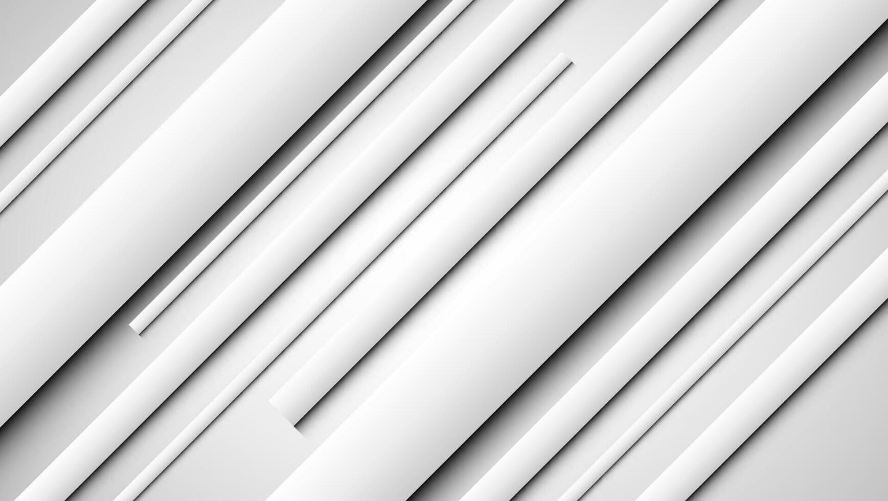 abstract white and gray background with diagonal stripes vector