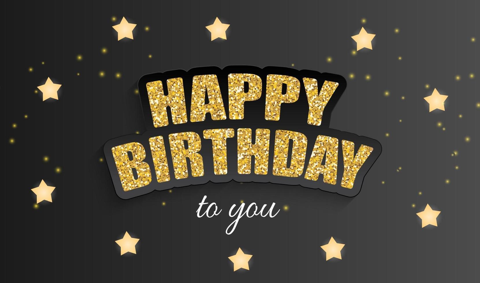 Glossy Happy Birthday Balloons Background Vector Illustration