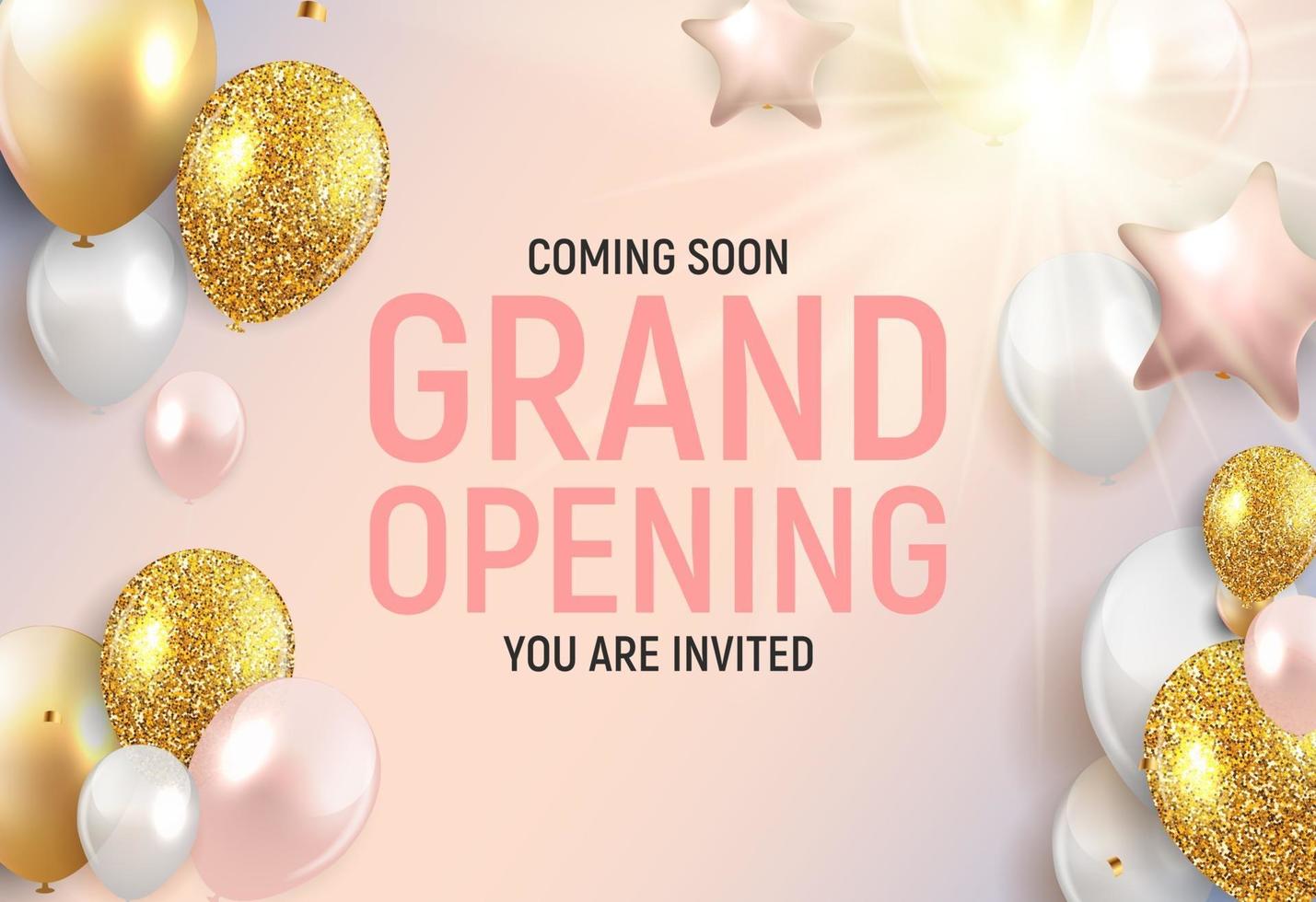 Grand opening concept. Vector Illustration