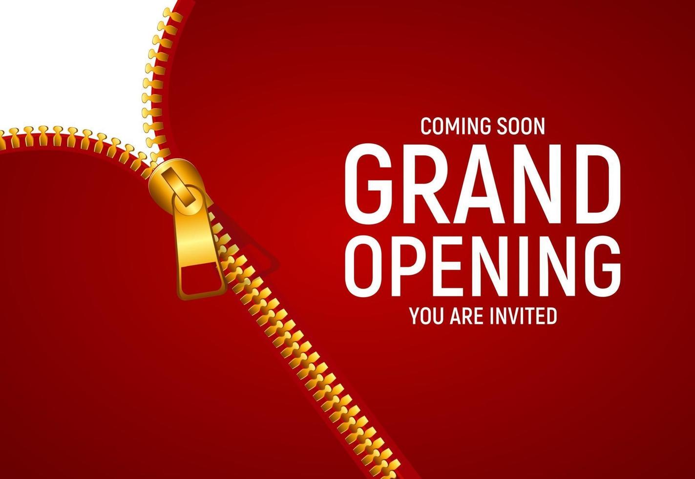 Grand opening concept. Vector Illustration