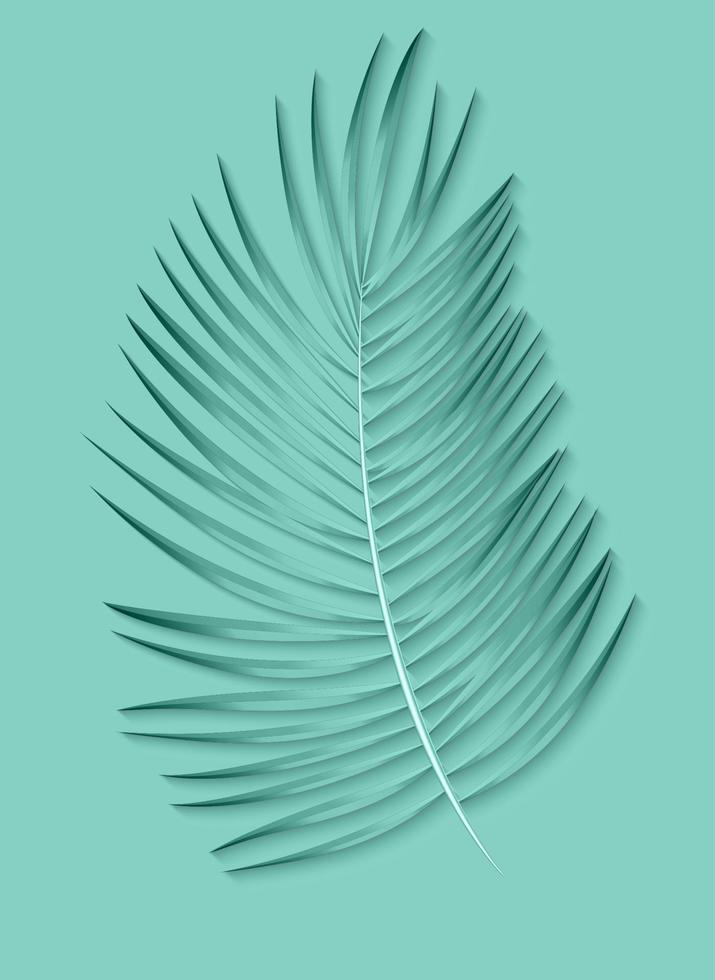 Beautiful Palm Leaf Background. Vector Illustration
